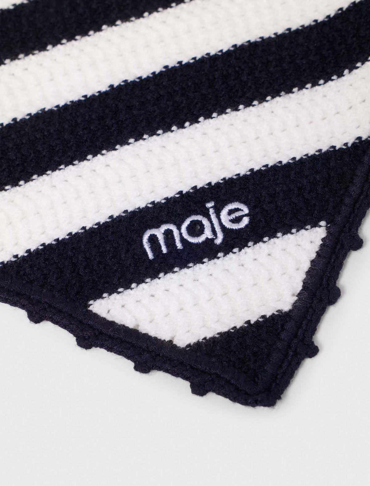 Striped knit triangle | Maje