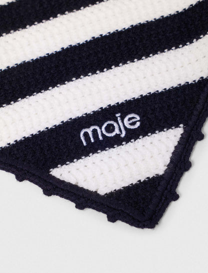 Striped knit triangle | Maje