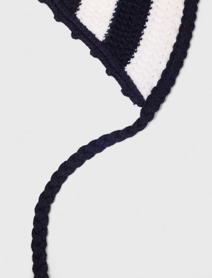 Striped knit triangle | Maje