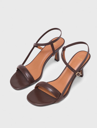 Strappy leather sandals | Maje