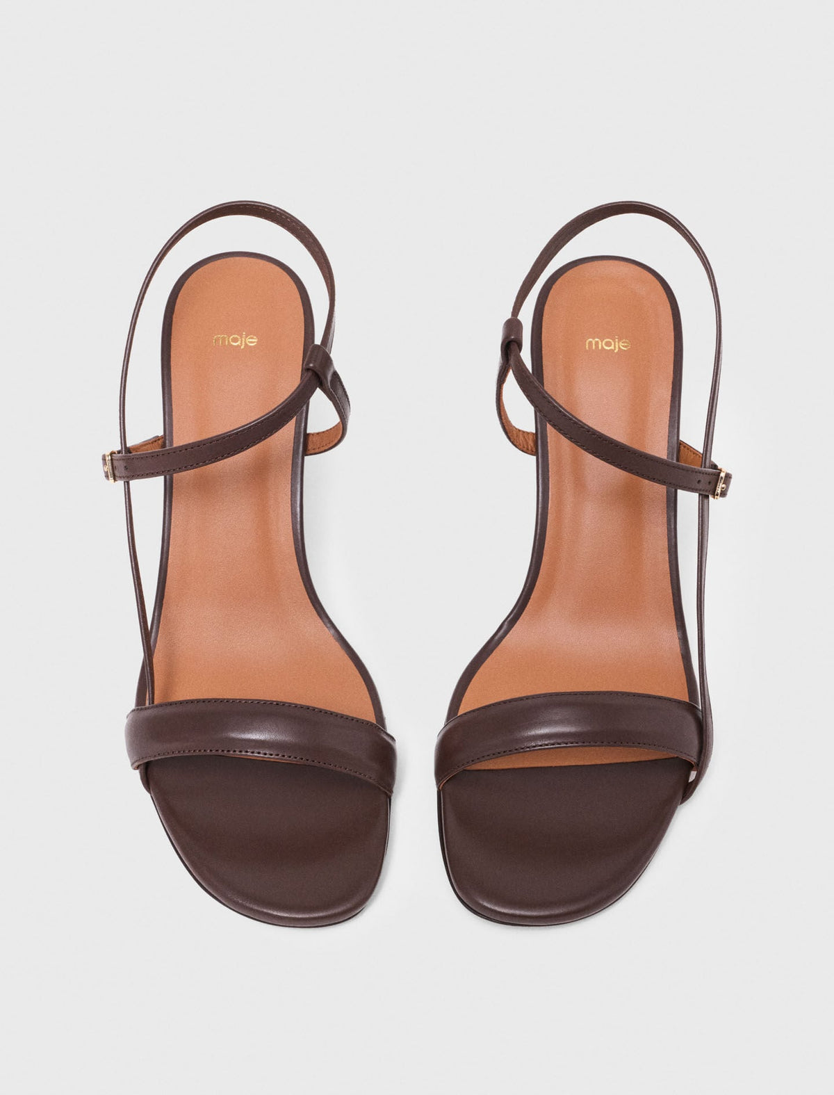 Strappy leather sandals | Maje