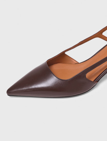 Leather slingbacks | Maje