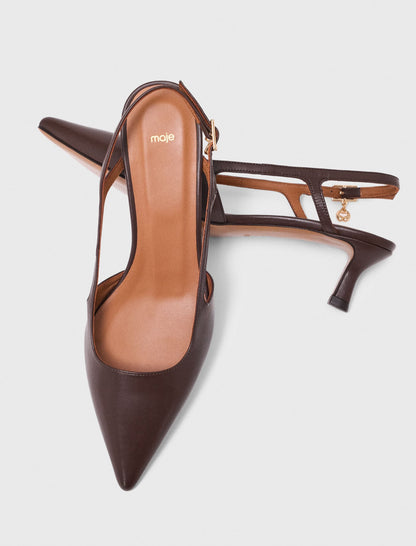 Leather slingbacks | Maje