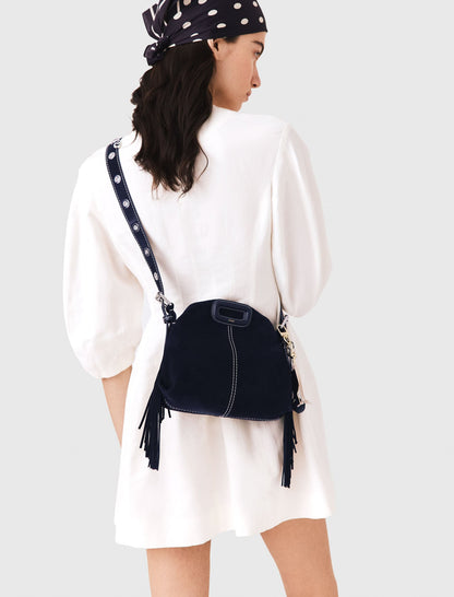 Topstitched suede mini Miss M bag | Maje