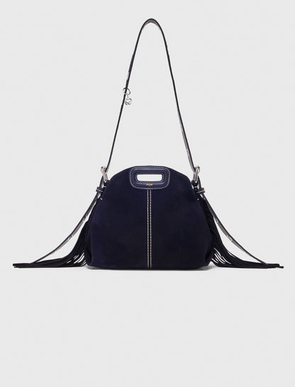 Topstitched suede mini Miss M bag | Maje