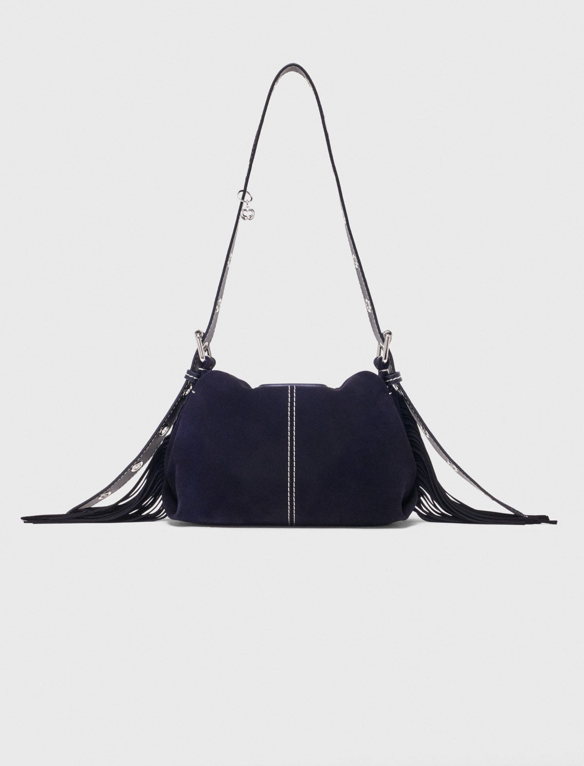 Topstitched suede mini Miss M bag | Maje