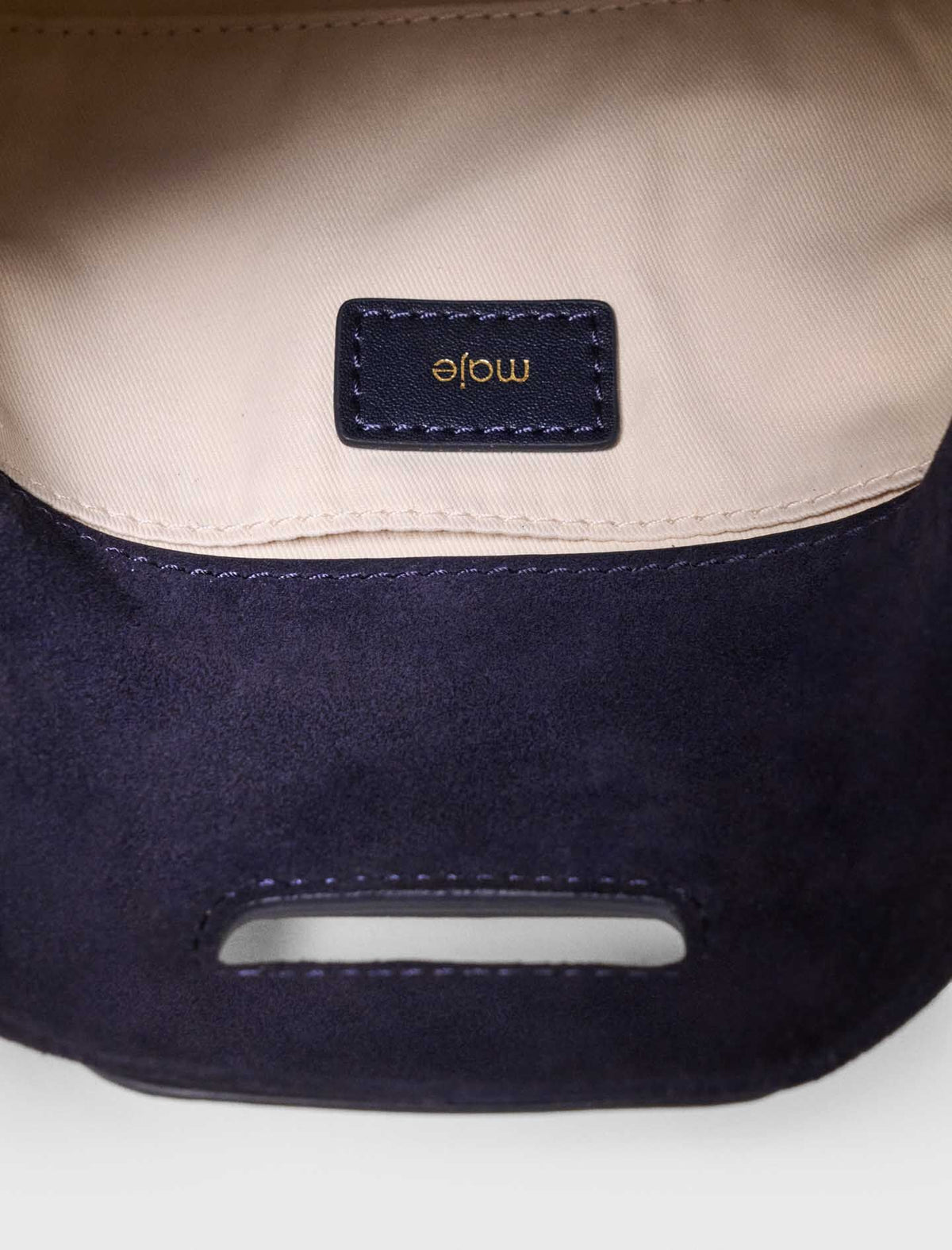 Topstitched suede mini Miss M bag | Maje