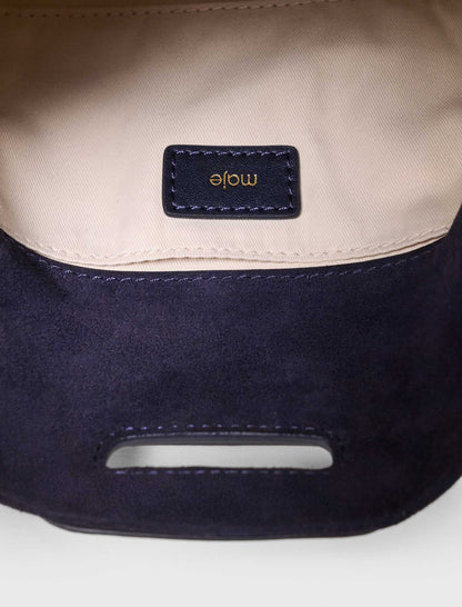 Topstitched suede mini Miss M bag | Maje