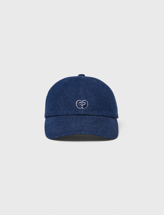 Raw denim cap with logo | Maje
