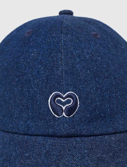 Raw denim cap with logo | Maje
