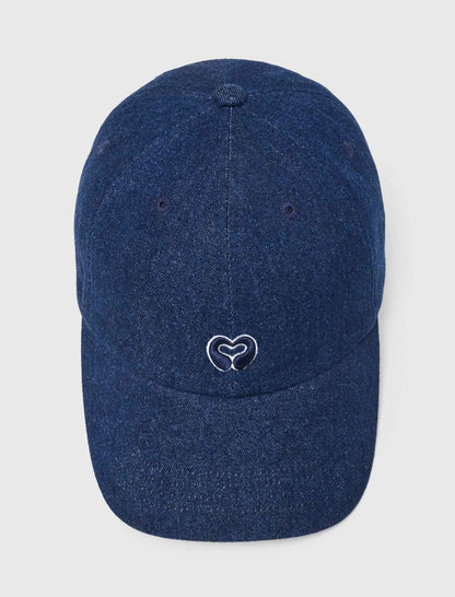 Raw denim cap with logo | Maje