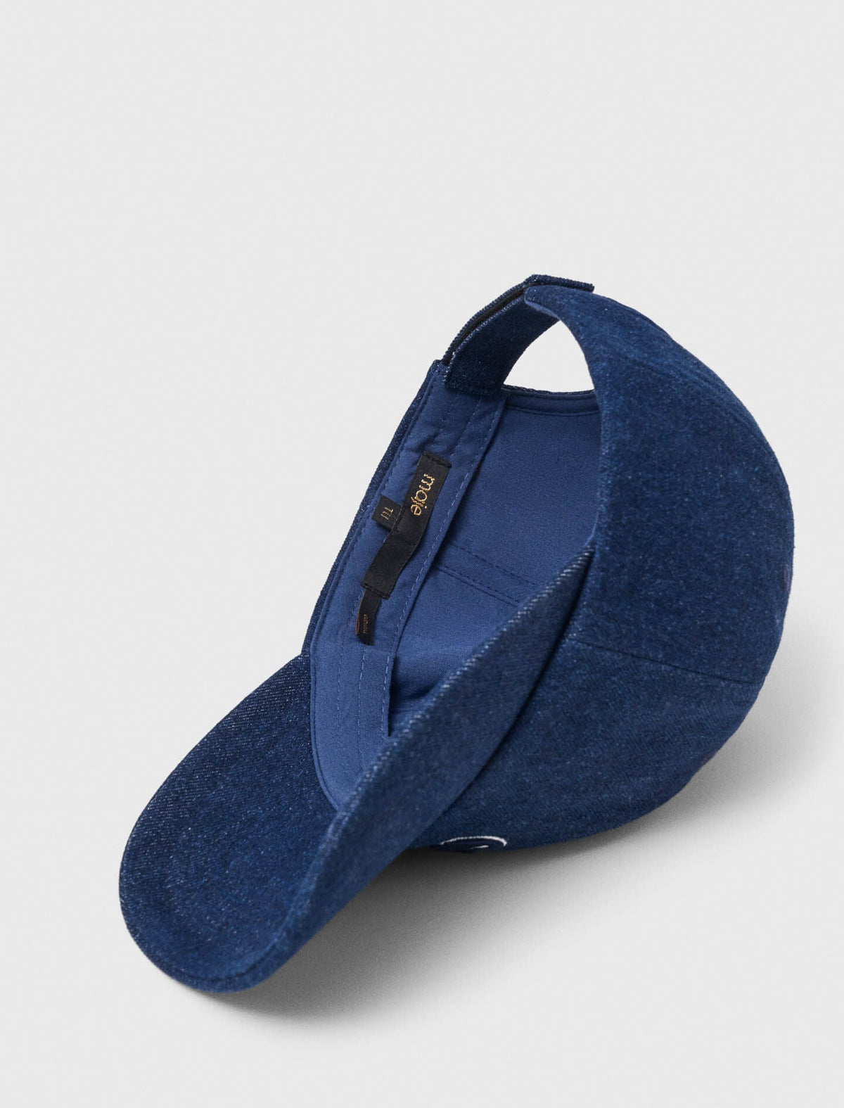 Raw denim cap with logo | Maje