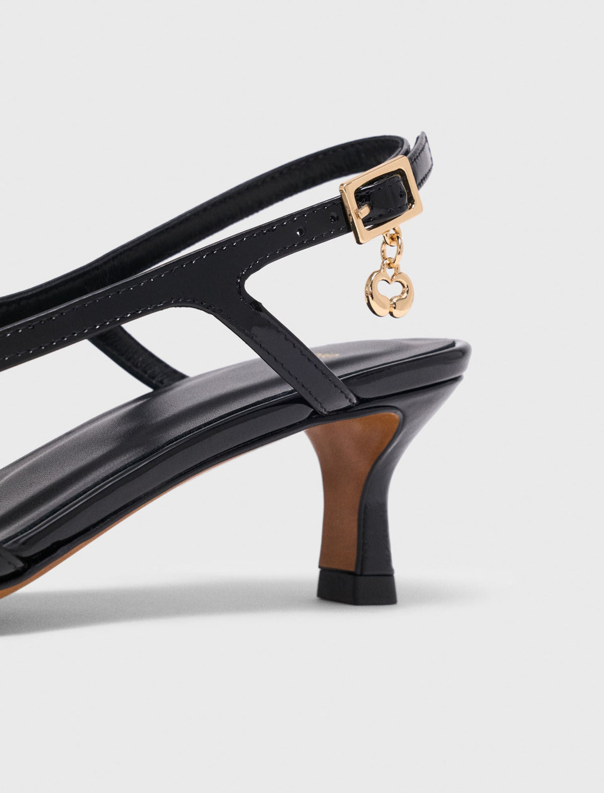 Leather and mesh slingbacks | Maje