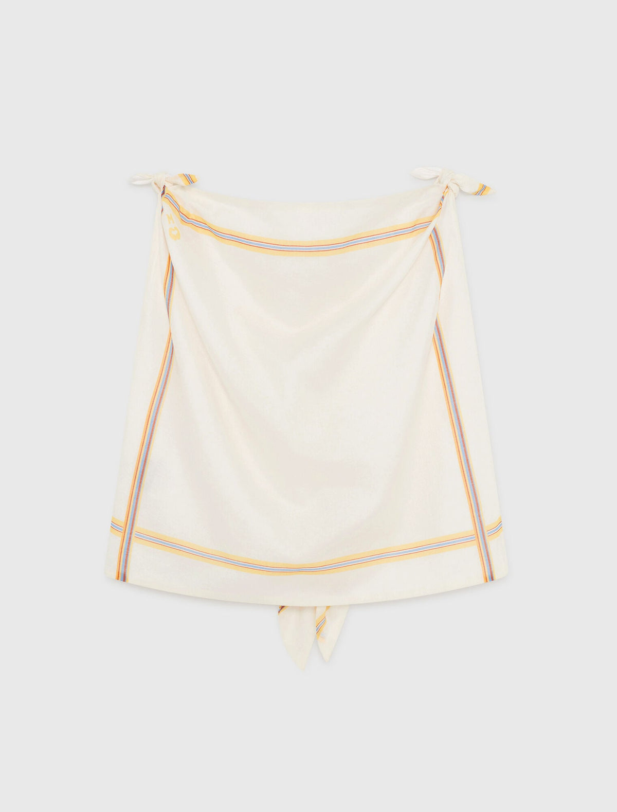 Patterned backless crop top | Maje