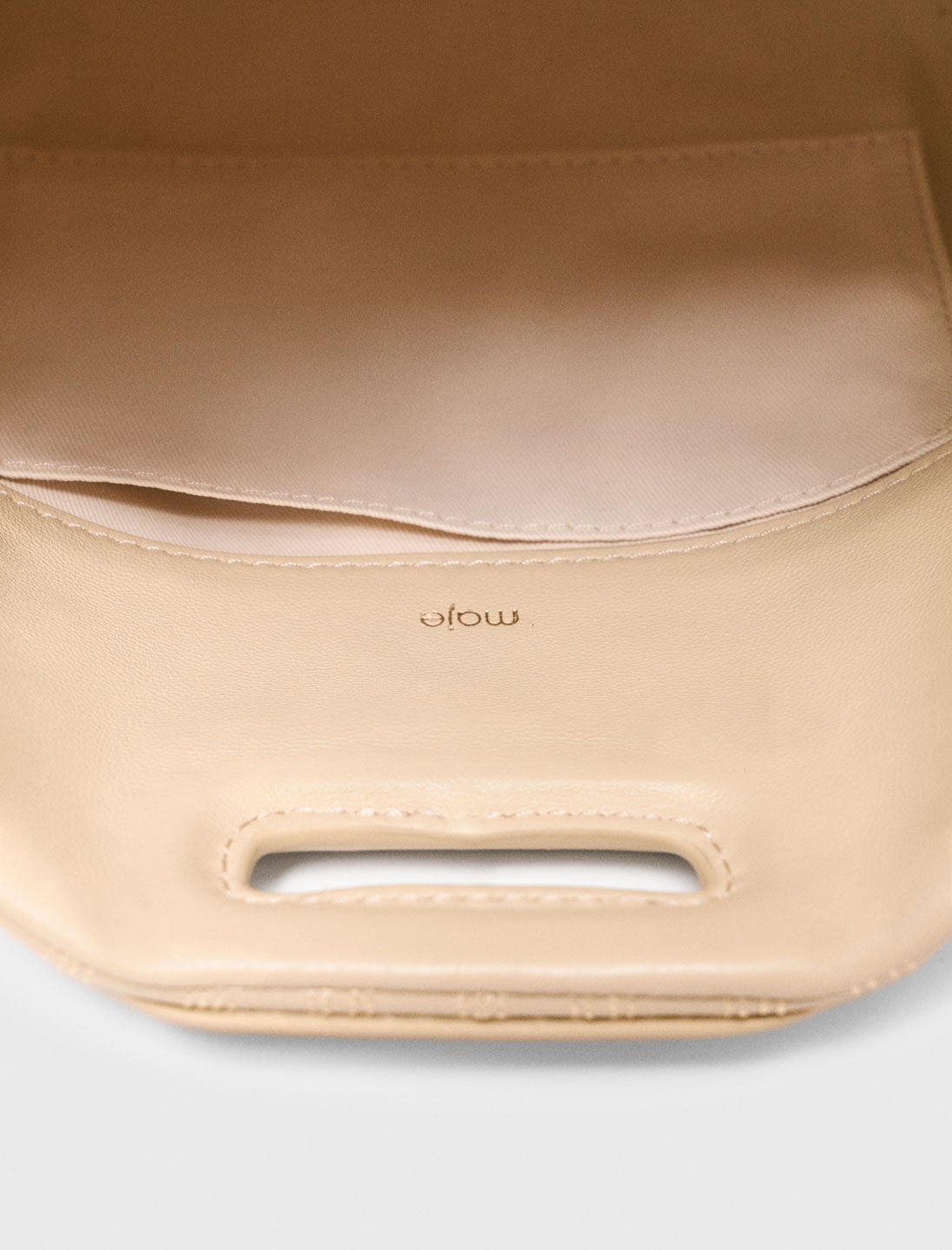 Stitched leather mini Miss M bag | Maje