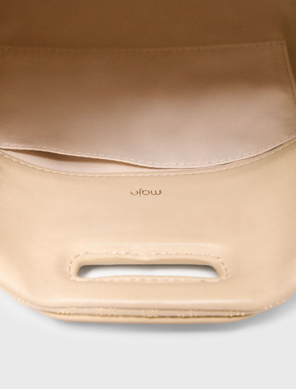 Stitched leather mini Miss M bag | Maje