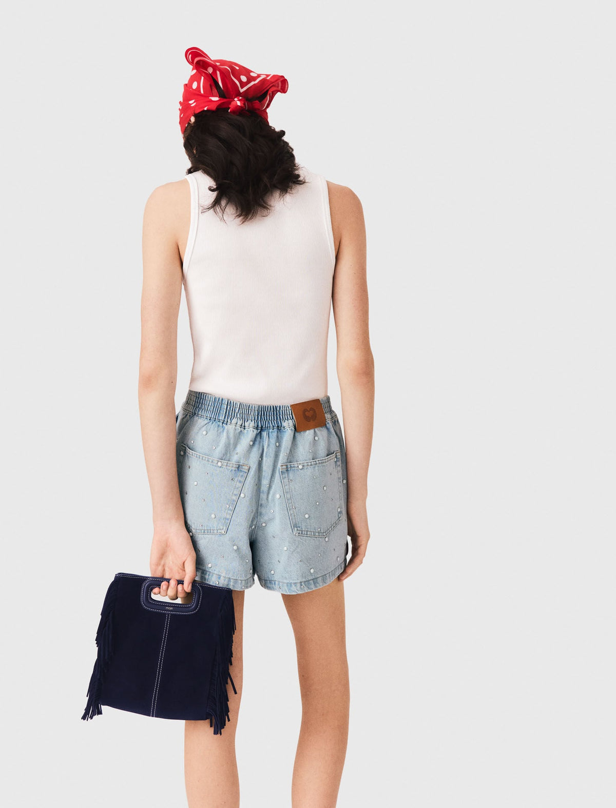 Floral denim shorts | Maje