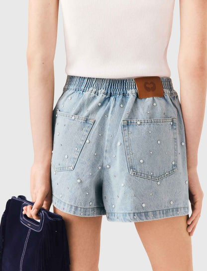 Floral denim shorts | Maje