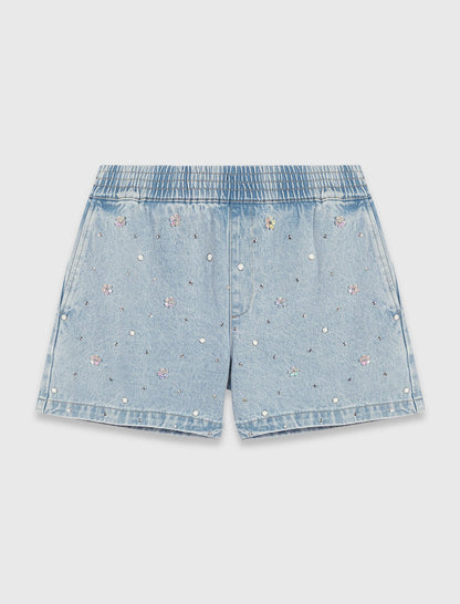 Floral denim shorts | Maje