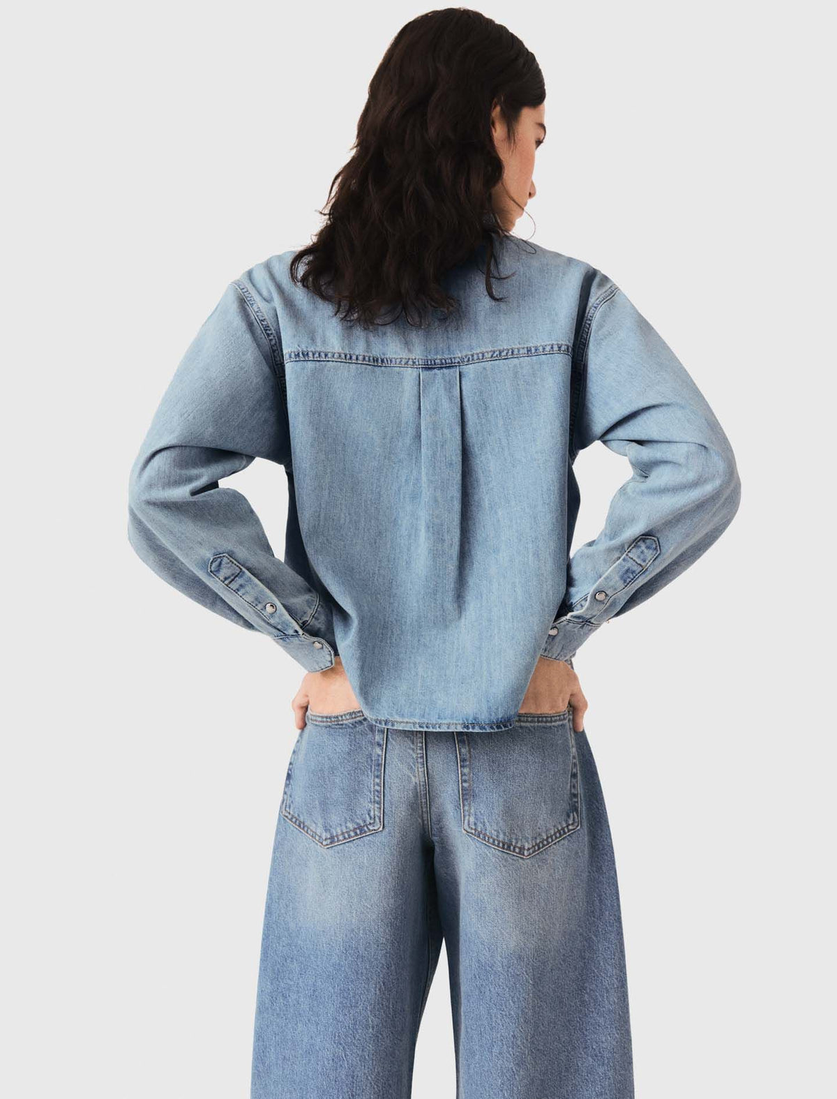 Denim shirt with logo | Maje