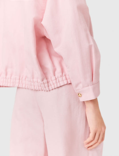 Linen blend bomber jacket | Maje