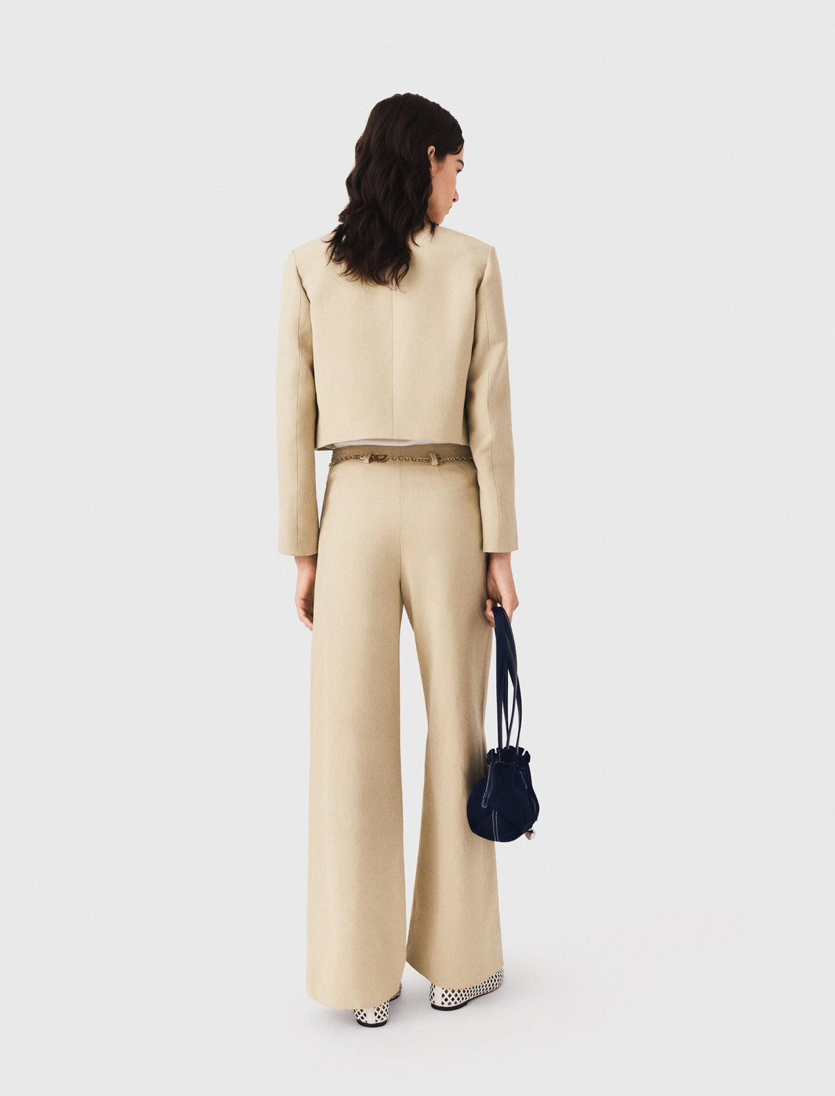 Linen blend suit trousers | Maje