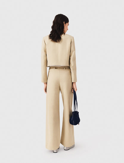 Linen blend suit trousers | Maje