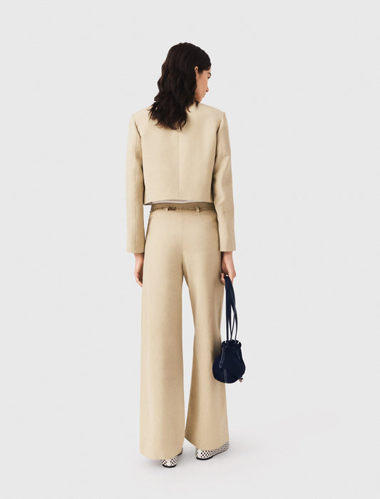 Linen blend suit trousers | Maje