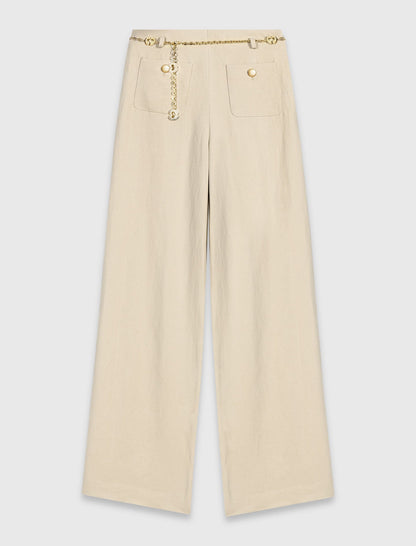 Linen blend suit trousers | Maje