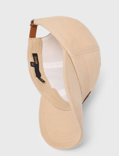 Linen blend cap with logo | Maje