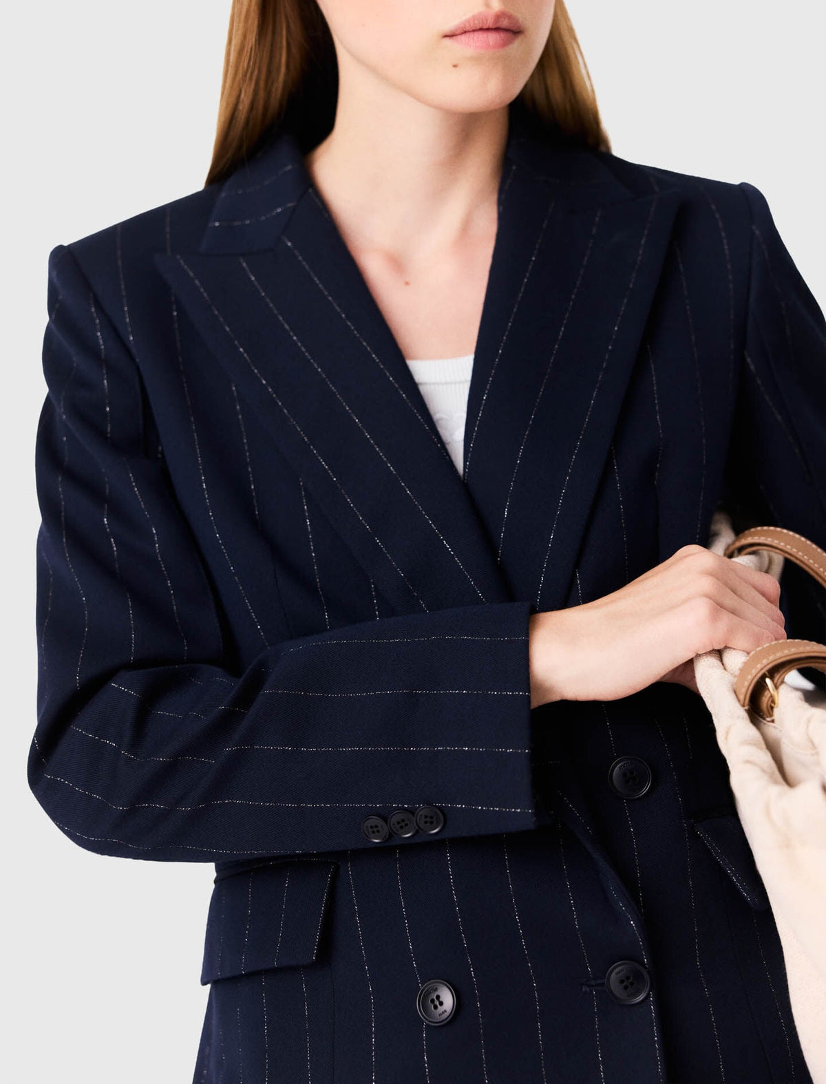 Double-breasted suit jacket | Maje