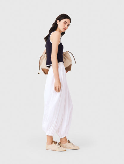 Knit top with crochet trim | Maje