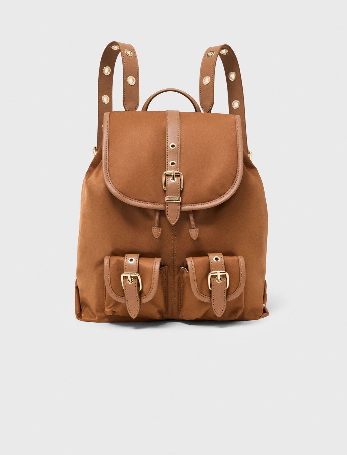 Leather and nylon backpack | Maje