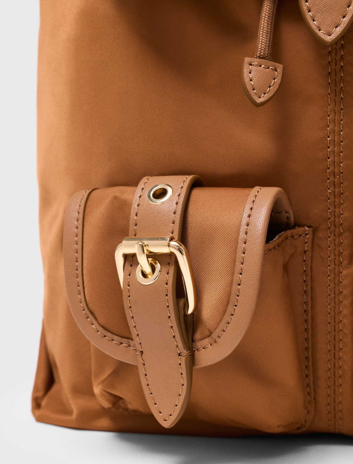 Leather and nylon backpack | Maje