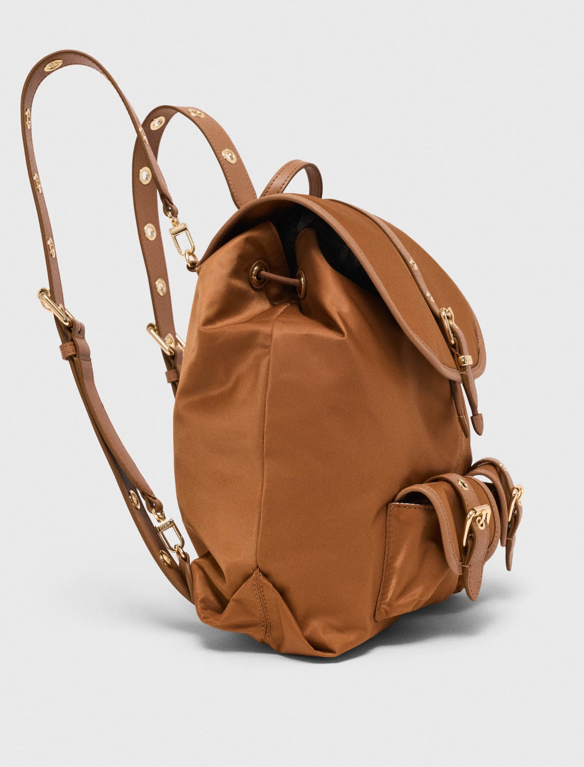 Leather and nylon backpack | Maje