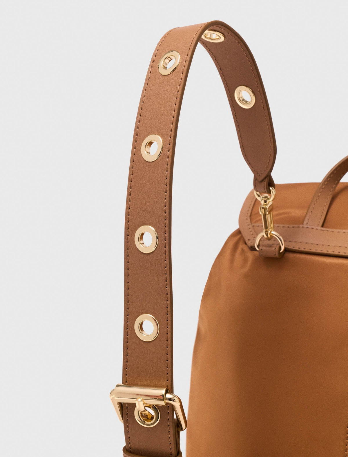 Leather and nylon backpack | Maje