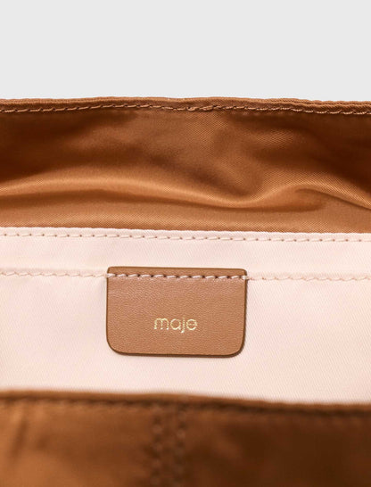 Leather and nylon backpack | Maje