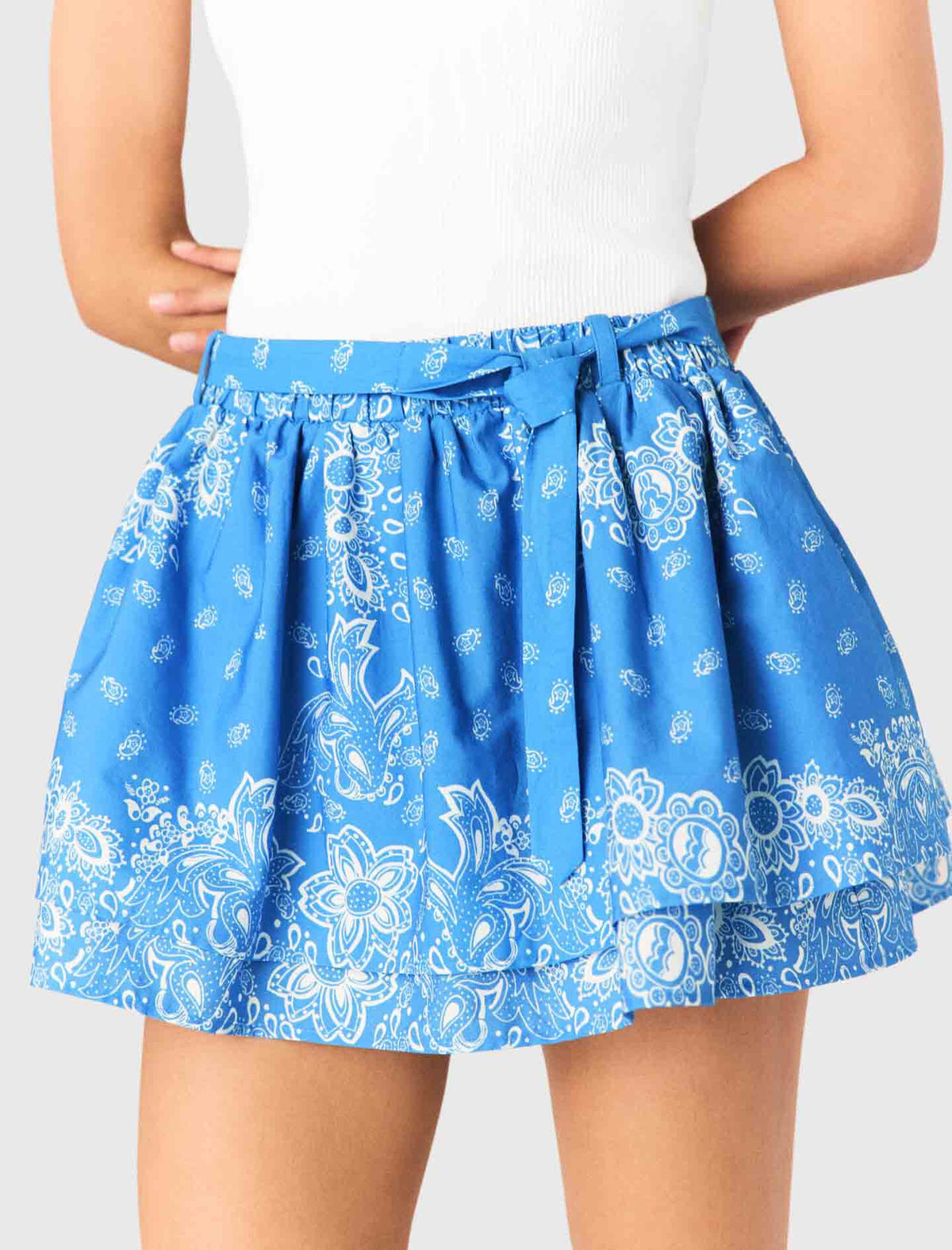 Printed ruffled skirt | Maje
