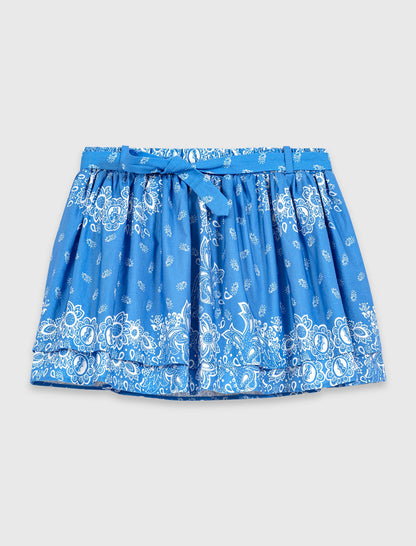 Printed ruffled skirt | Maje