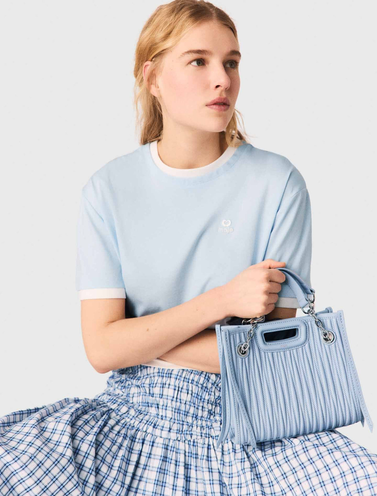 Two-tone T-shirt | Maje