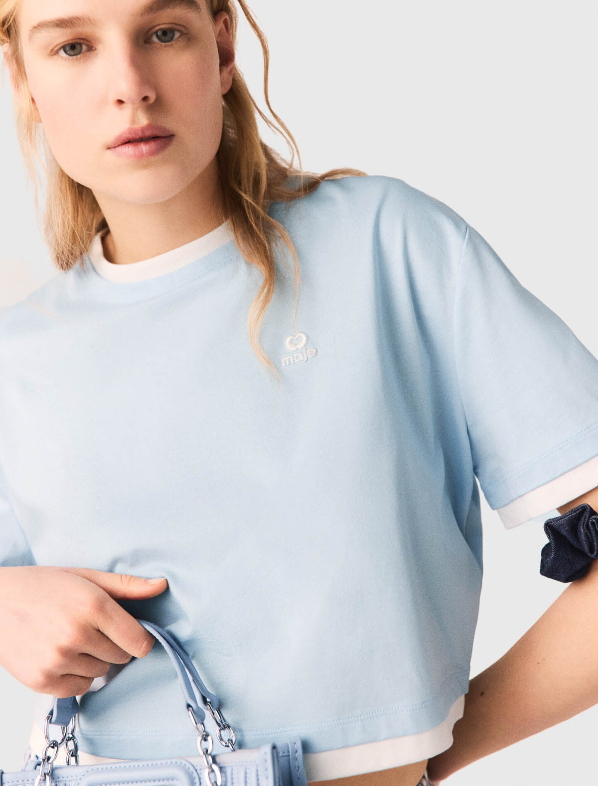 Two-tone T-shirt | Maje