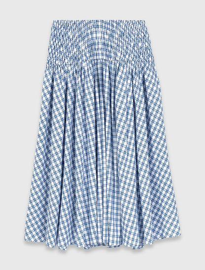 Rhinestone cotton maxi skirt | Maje