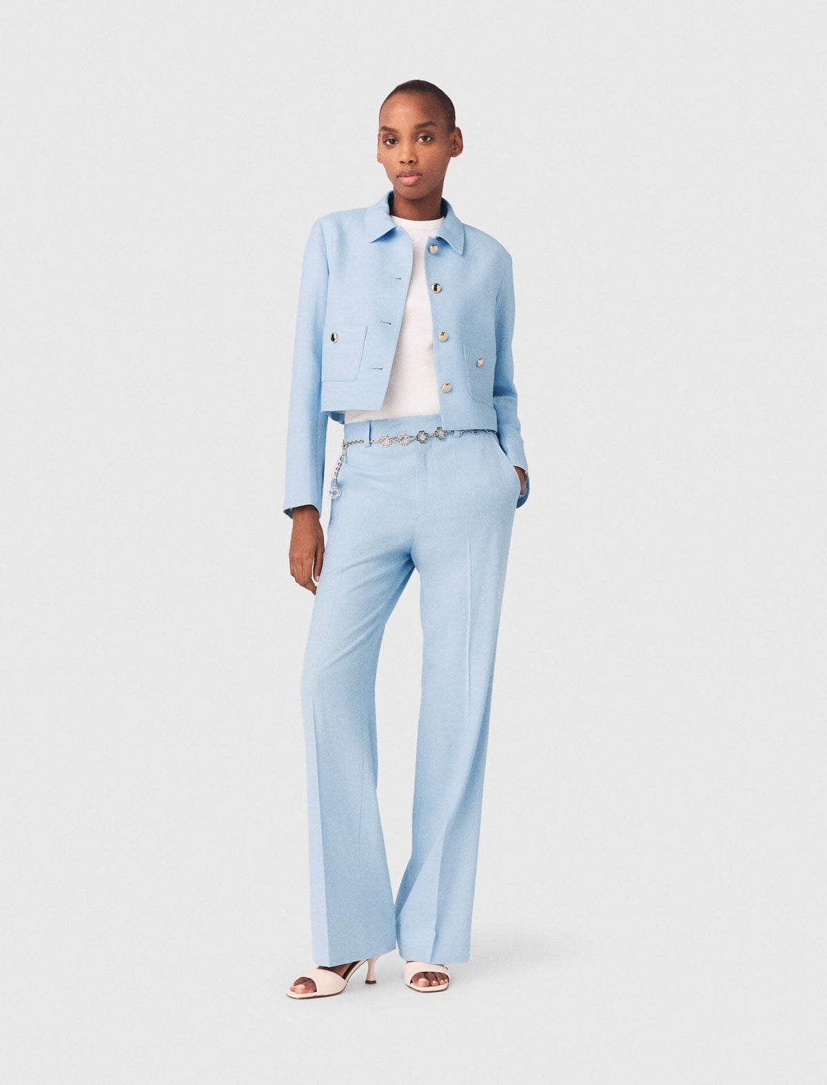 Short single-breasted jacket | Maje