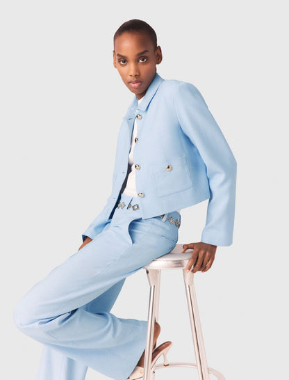 Short single-breasted jacket | Maje