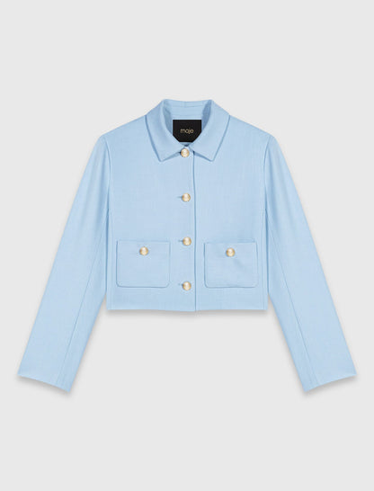 Short single-breasted jacket | Maje
