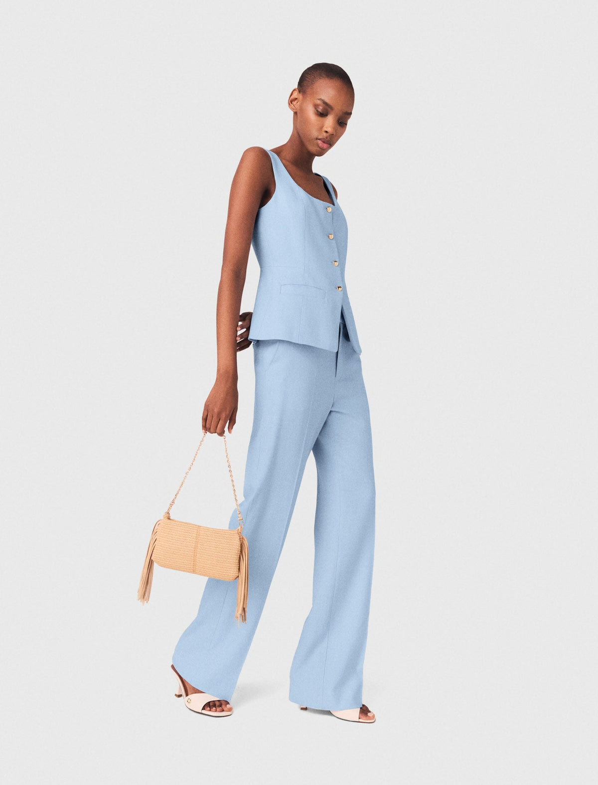 Suit trousers with pleats | Maje