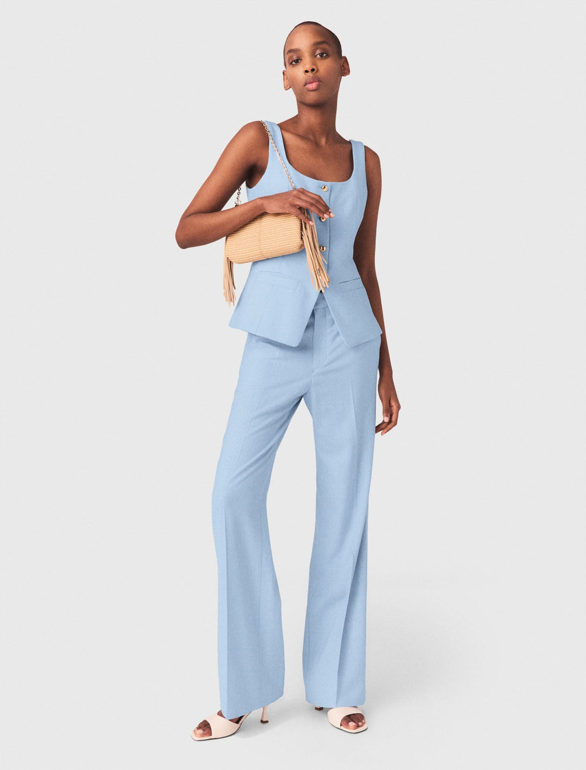 Suit trousers with pleats | Maje