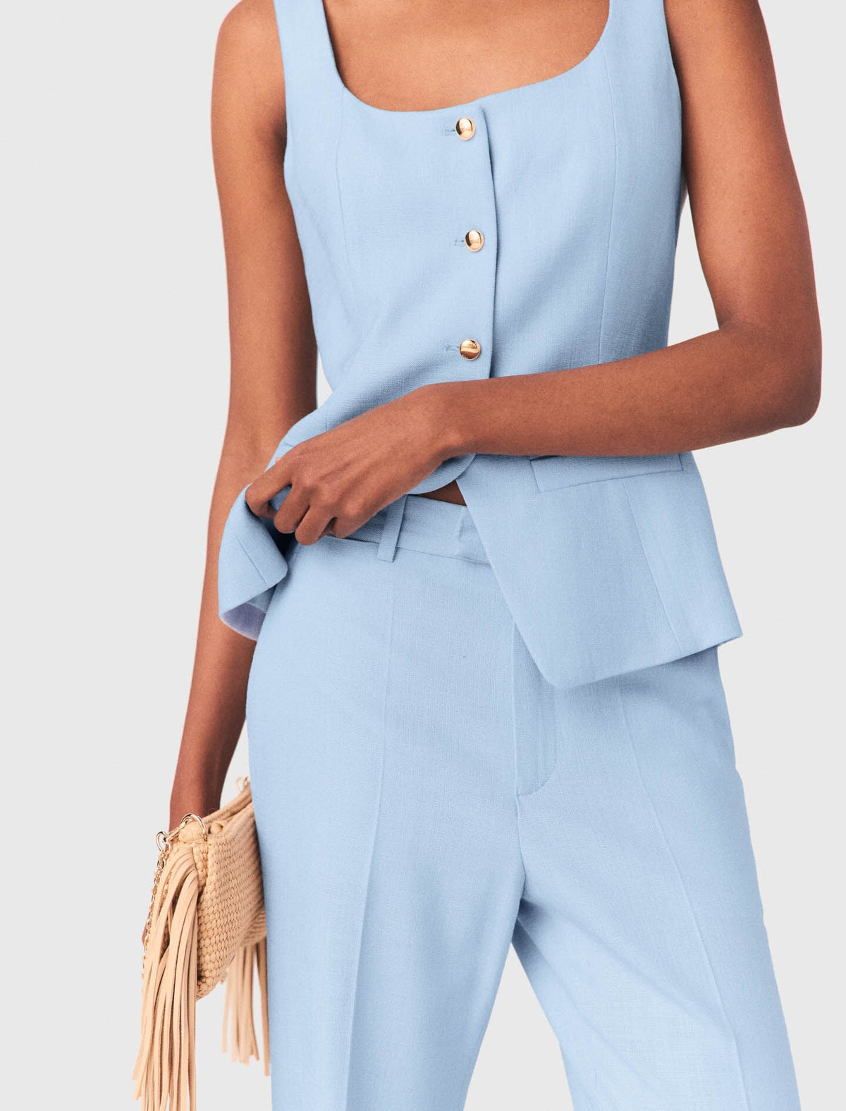 Suit trousers with pleats | Maje