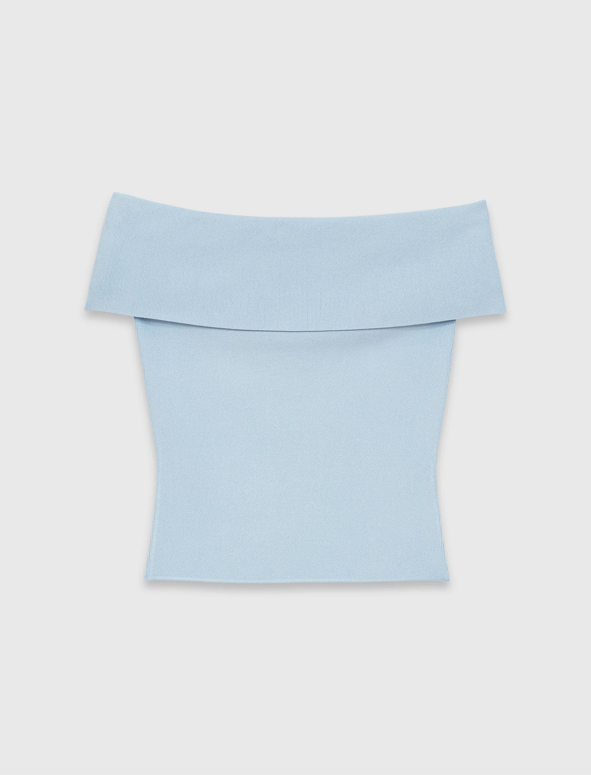 Bardot rib knit top | Maje