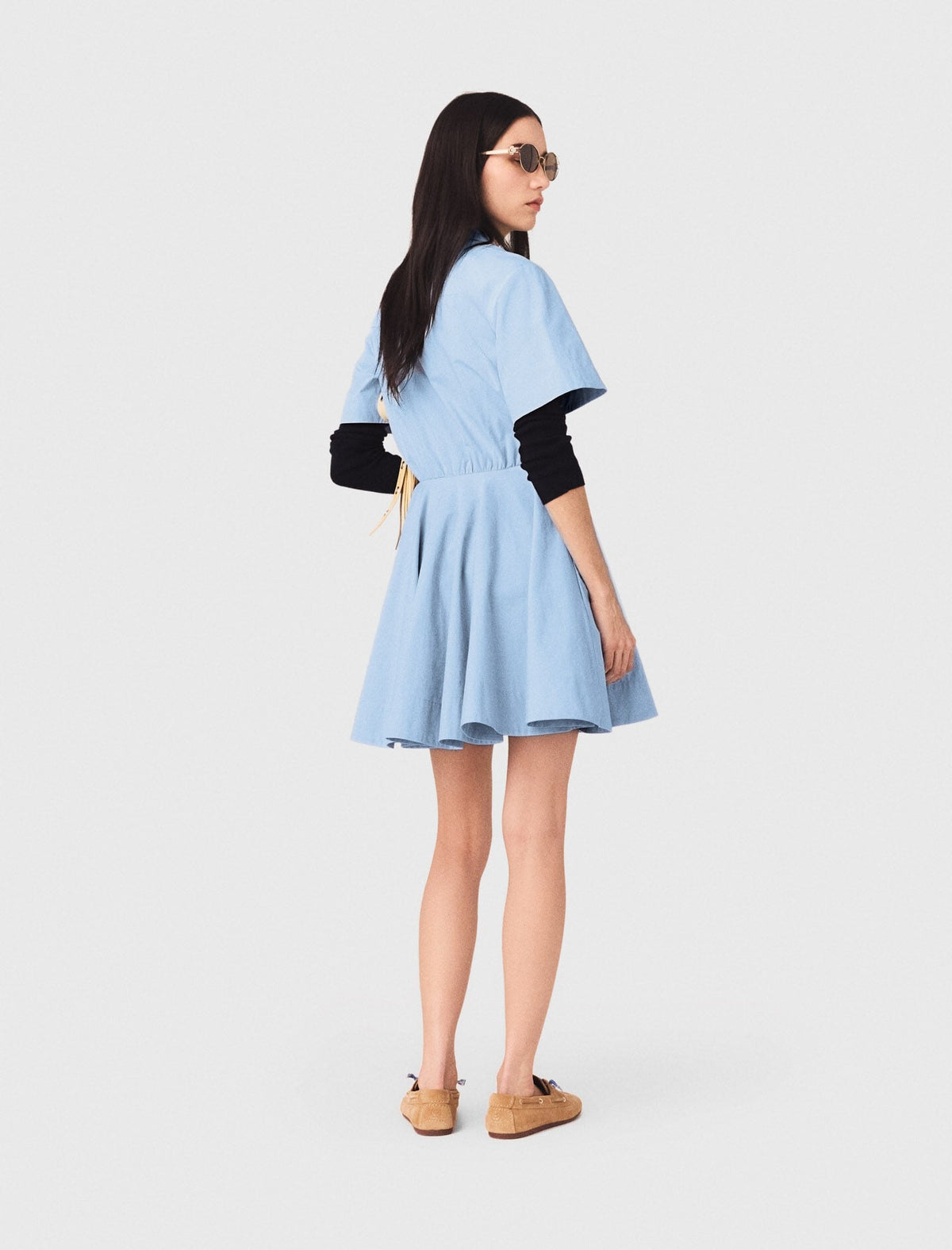 Flared shirt dress | Maje